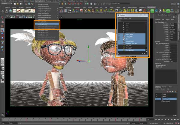 how to set directional light